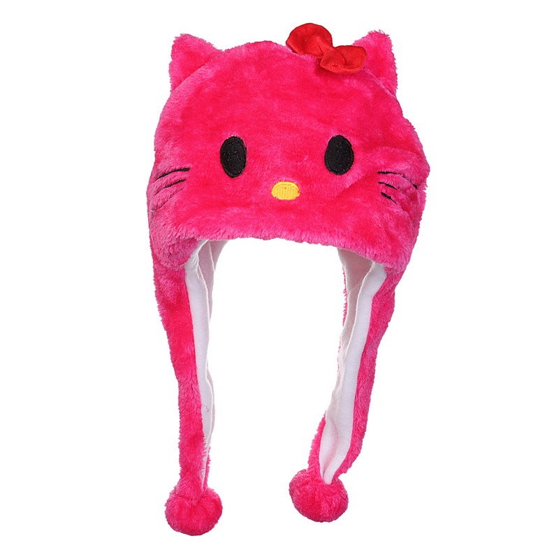 Winter Hat Tiger Head Hat Adult And Children Neck Protection Plush Hat Warm Style Student Performance Street Stall Hat - Image 1