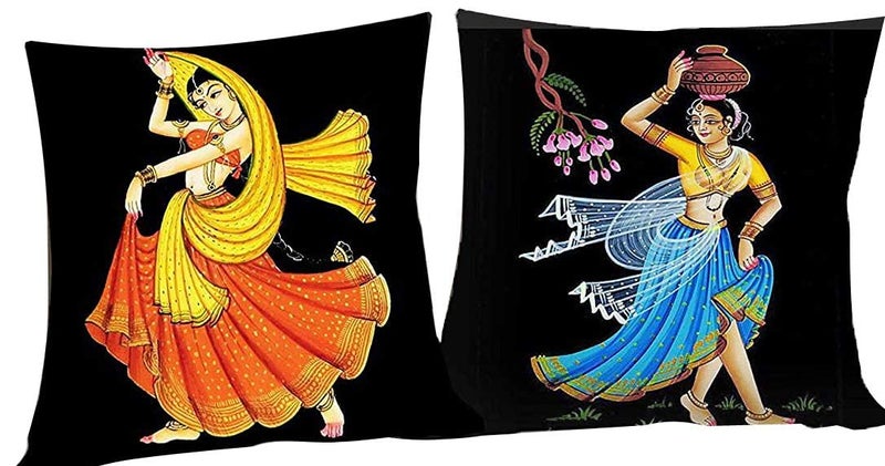 A CUBE LUXURY SOLUTIONS A CUBE LUXURY SOLUTIONS Set of 5 Multi Colored Decorative Hand Made Jute Cushion Covers  - Image 4
