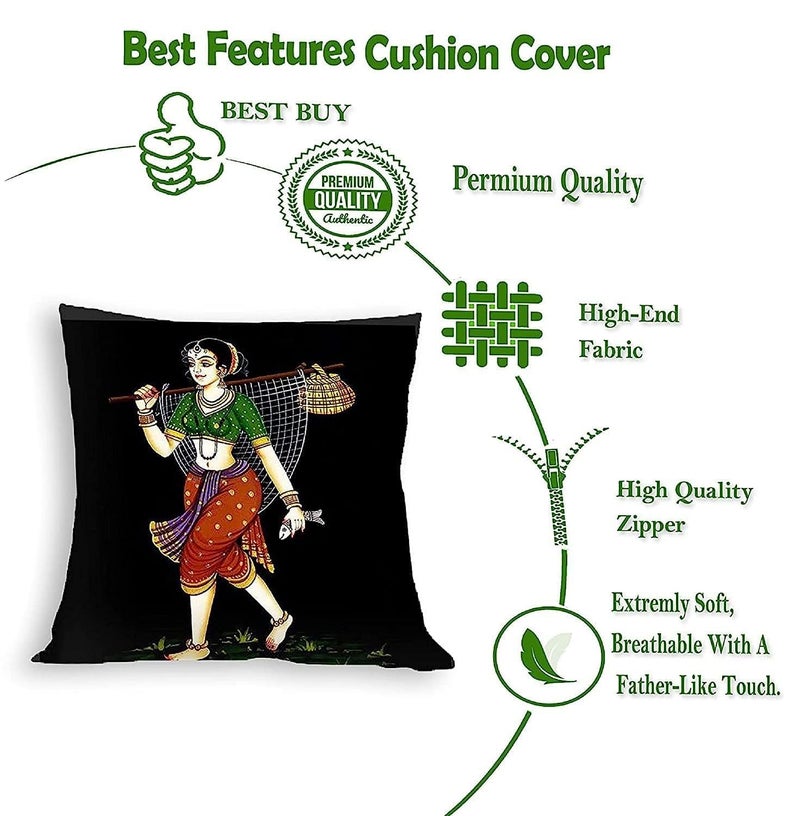 A CUBE LUXURY SOLUTIONS A CUBE LUXURY SOLUTIONS Set of 5 Multi Colored Decorative Hand Made Jute Cushion Covers  - Image 3