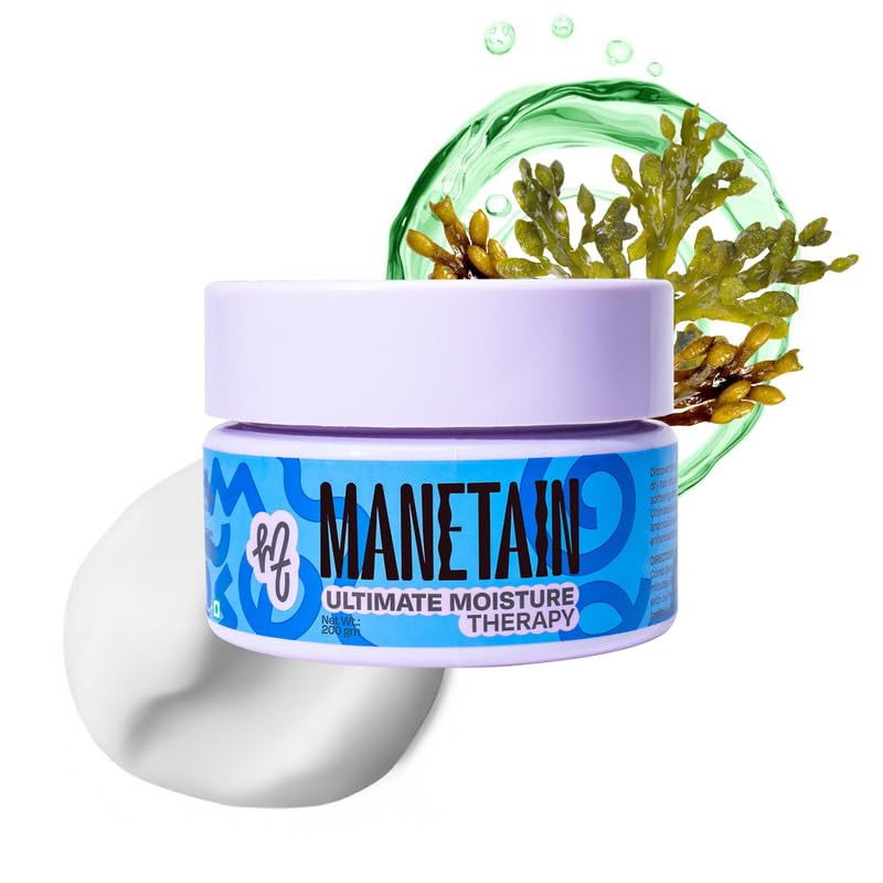 Manetain Ultimate Moisture Therapy 200gm | Deep Hydrating Curl Conditioner for Curly Hair Women & Men | Ultra‑Moisturising Conditioner for Frizzy Hair with Algae Oil & Hyaluronic Acid | CG‑Friendly - Image 1