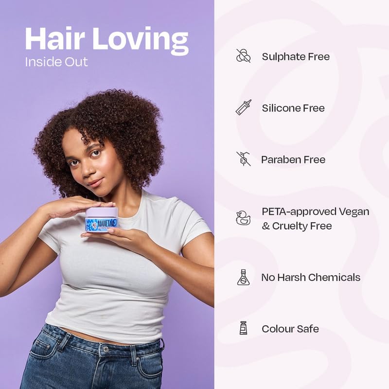 Manetain Ultimate Moisture Therapy 200gm | Deep Hydrating Curl Conditioner for Curly Hair Women & Men | Ultra‑Moisturising Conditioner for Frizzy Hair with Algae Oil & Hyaluronic Acid | CG‑Friendly - Image 4