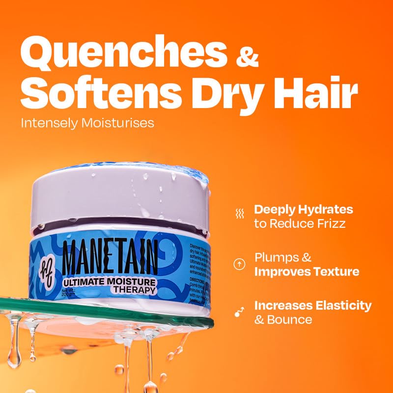 Manetain Ultimate Moisture Therapy 200gm | Deep Hydrating Curl Conditioner for Curly Hair Women & Men | Ultra‑Moisturising Conditioner for Frizzy Hair with Algae Oil & Hyaluronic Acid | CG‑Friendly - Image 2