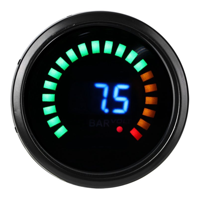 Digital Car Vacuum Gauge: 12V Universal, Blue LCD Illuminated Display - High Sensitivity Easy Installation, Precise Digital Vacuum Meter for 12V Gasoline Car Use - Image 1