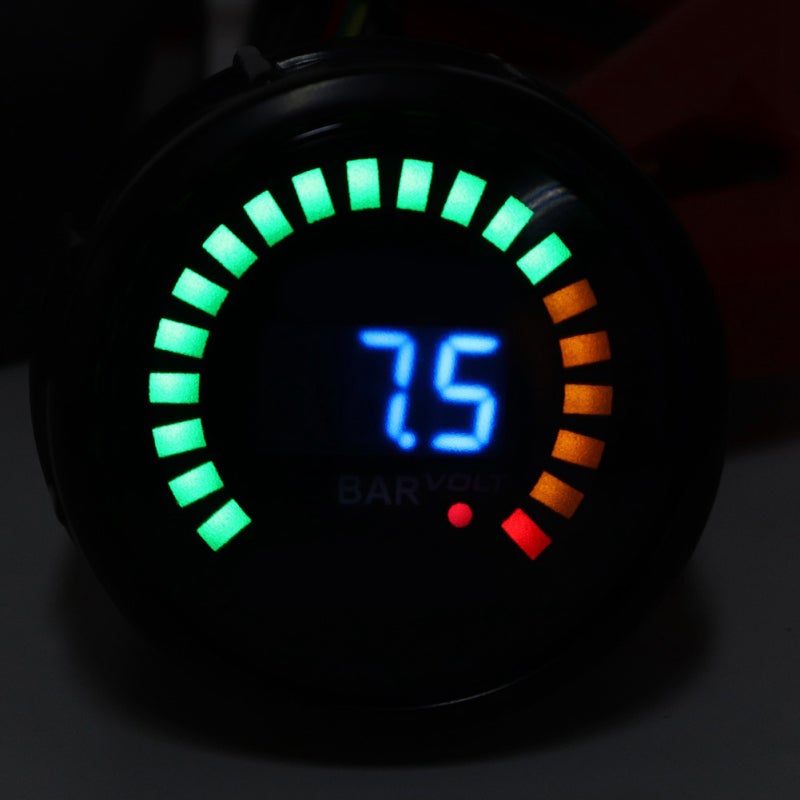 Digital Car Vacuum Gauge: 12V Universal, Blue LCD Illuminated Display - High Sensitivity Easy Installation, Precise Digital Vacuum Meter for 12V Gasoline Car Use - Image 2