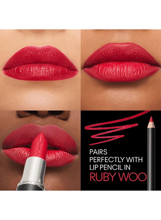 MAC Ruby Woo Silky Matte Lipstick - 0.11 oz Ruby Woo - Image 3
