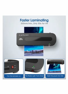 XiuWoo ماكينة تغليف ورق A4 من KASTWAVE مع 30 كيس تغليف ورق A5 A6  - Image 3