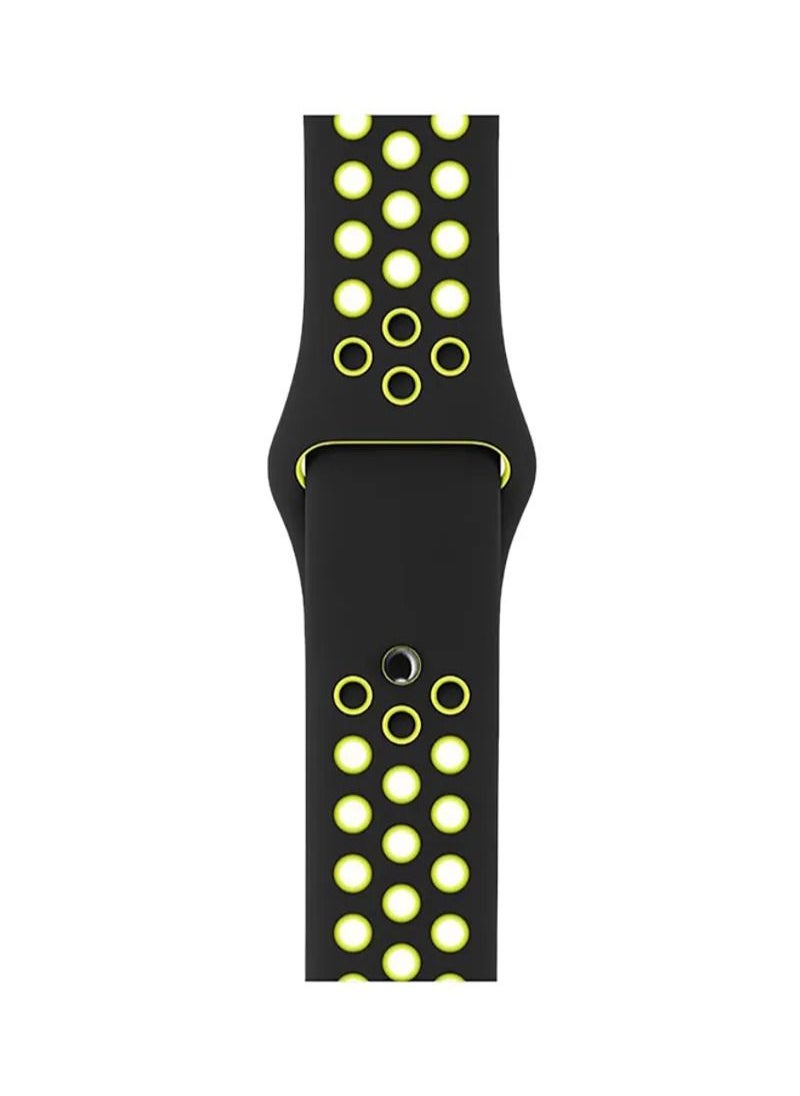HEXABEX - Apple Watch Strap 46mm/45mm/44mm/49mm Dot Apple Watch band for Apple Watch All Series Black/Green - Image 1