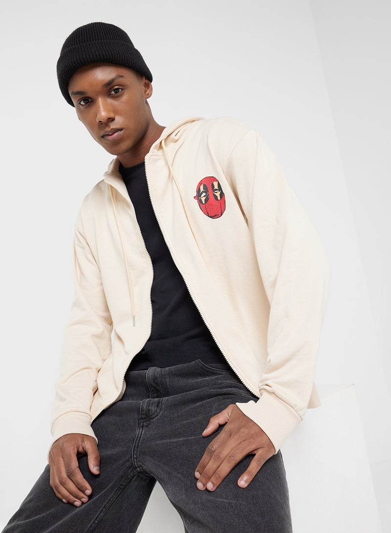 MARVEL Deadpool Oversized Zip Hoodie - Image 1