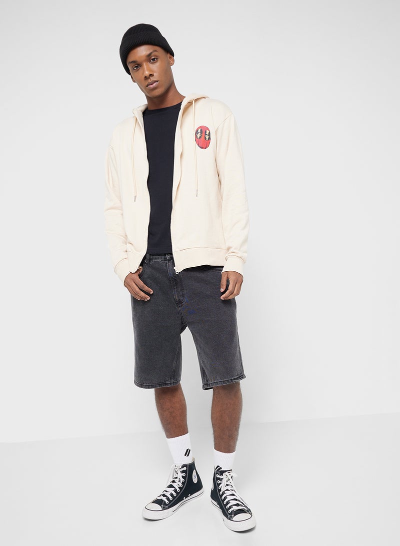 MARVEL Deadpool Oversized Zip Hoodie - Image 4