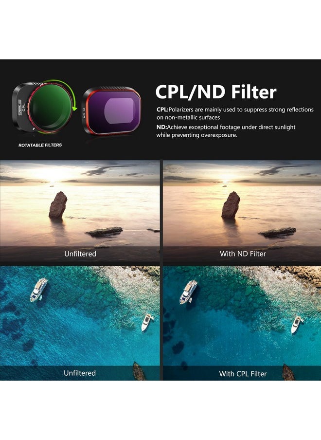 STARTRC Nd Filters Set For Dji Mini 4 Pro Accessories -6 Pack (Nd8,Nd16,Nd32,Nd64,Nd256,Cpl)(Aluminum Version)  - Image 4