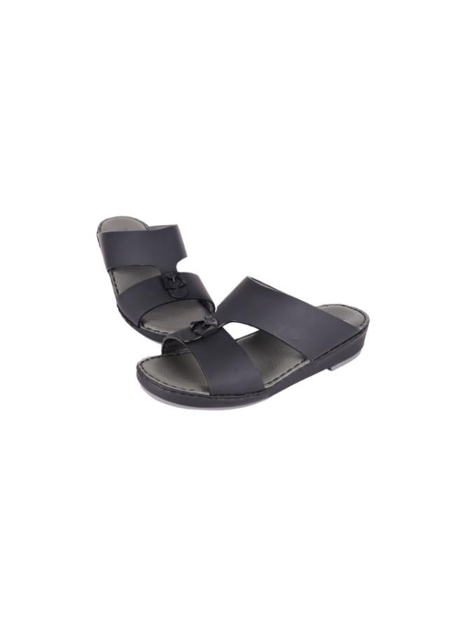 barjeel uno 008-3588  Barjeel Uno Boys Arabic Sandals BC-2025A Black  - Image 3