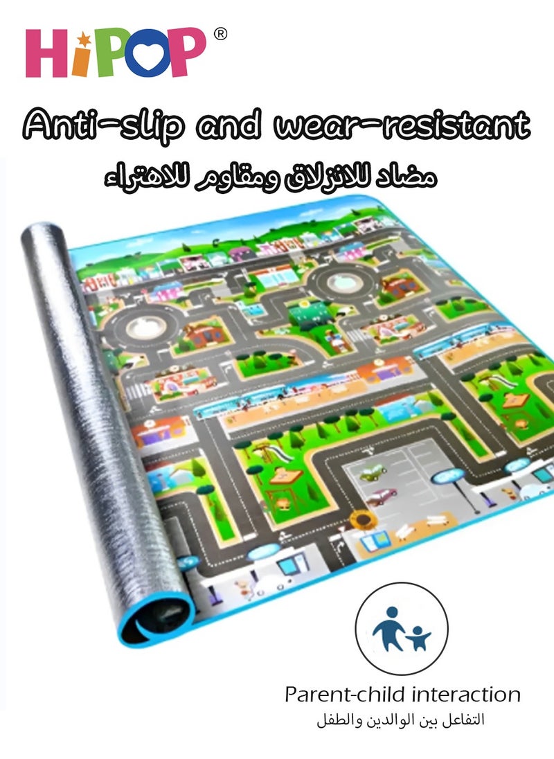 هيبوب الحصير الأرضية للعبة للأطفال ، والألعاب والإدراك البدني ، وسادة تزحف التعليم المبكر 200*180 سم  - Image 4