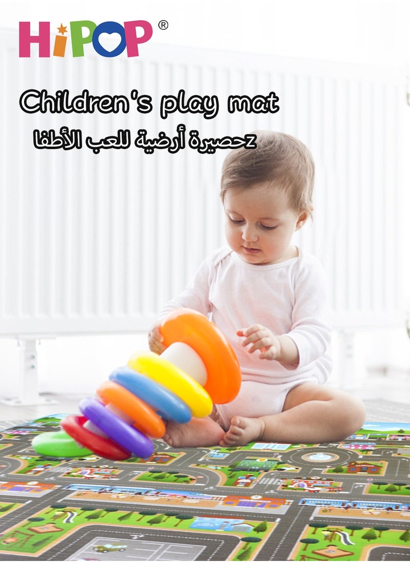 هيبوب الحصير الأرضية للعبة للأطفال ، والألعاب والإدراك البدني ، وسادة تزحف التعليم المبكر 200*180 سم  - Image 3