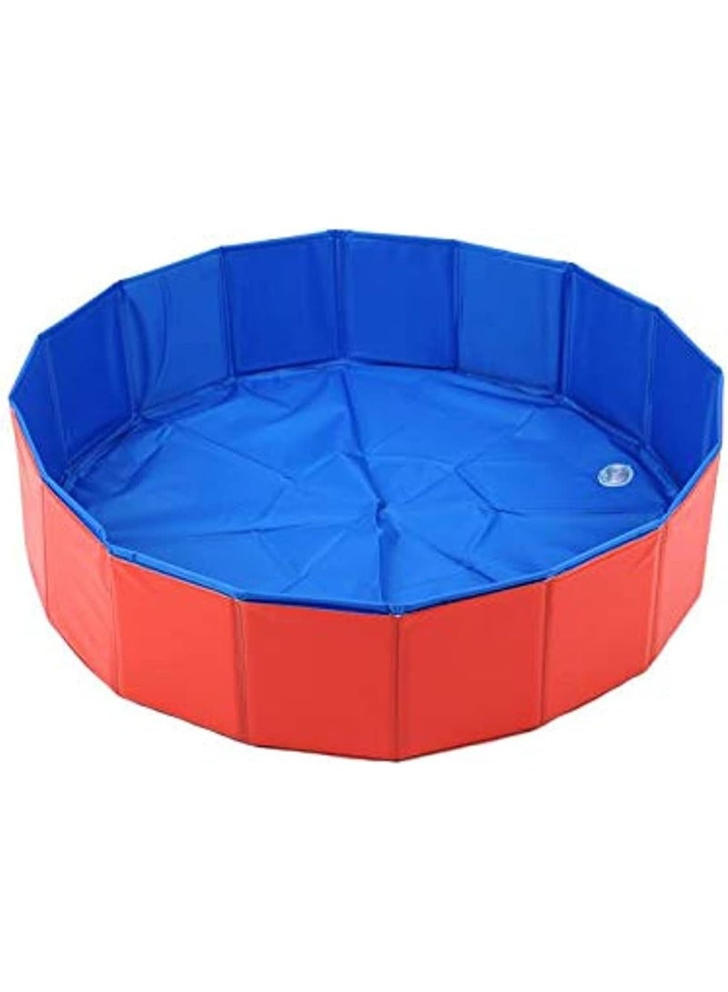 80x20cm Foldable Dog Bathing Tub Pool Cat Pet Bathtub Collapsible Pet Spa Swimming Pool - Image 1