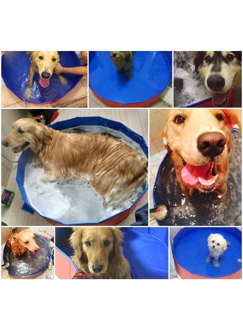 80x20cm Foldable Dog Bathing Tub Pool Cat Pet Bathtub Collapsible Pet Spa Swimming Pool - Image 5