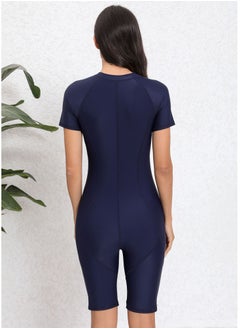 Al Aoyama One Piece Short Sleeve Quick-Dry Swimwear zip design surfing suits Elastic  - Image 3