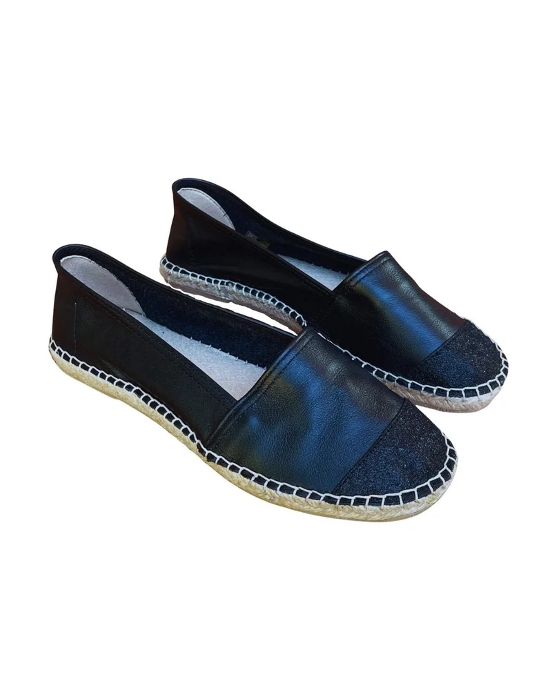 SHOEQ Midnight Glitter Classic Espadrilles for Women | Best Price UAE