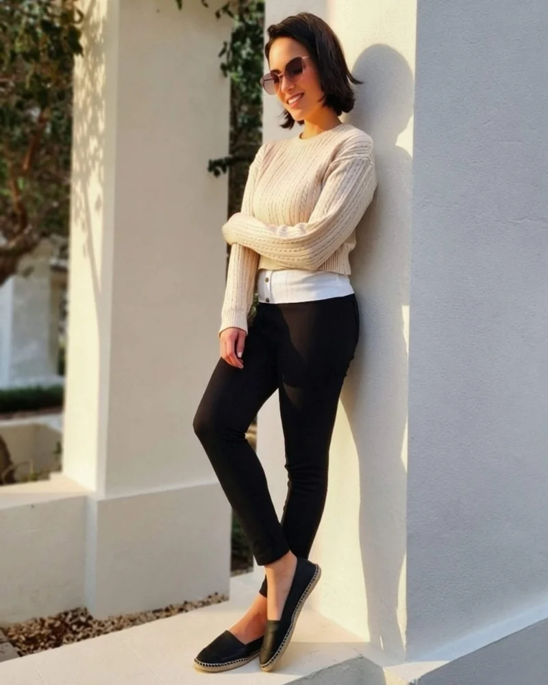 SHOEQ Midnight Glitter Classic Espadrilles for Women | Best Price UAE