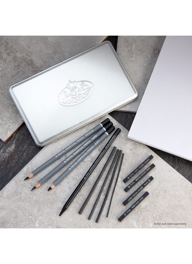 Royal & Langnickel Rsetart2503 Small Tin Charcoal Drawing Art Set  - Image 5