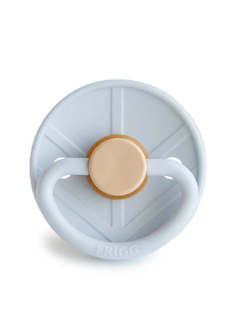 FRIGG Little Viking Latex Baby Pacifier 0-6M 1-Pack Knud Powder Blue - Size 1