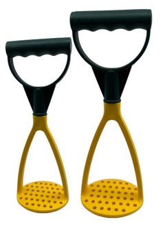 Set Of 2 Plastic Masher, Heavy Duty Potato Smasher with Durable Sturdy Grips for Efficiently Making Mashed Potatoes,Egg Salad, Banana Bread, Vegetables and Fruits