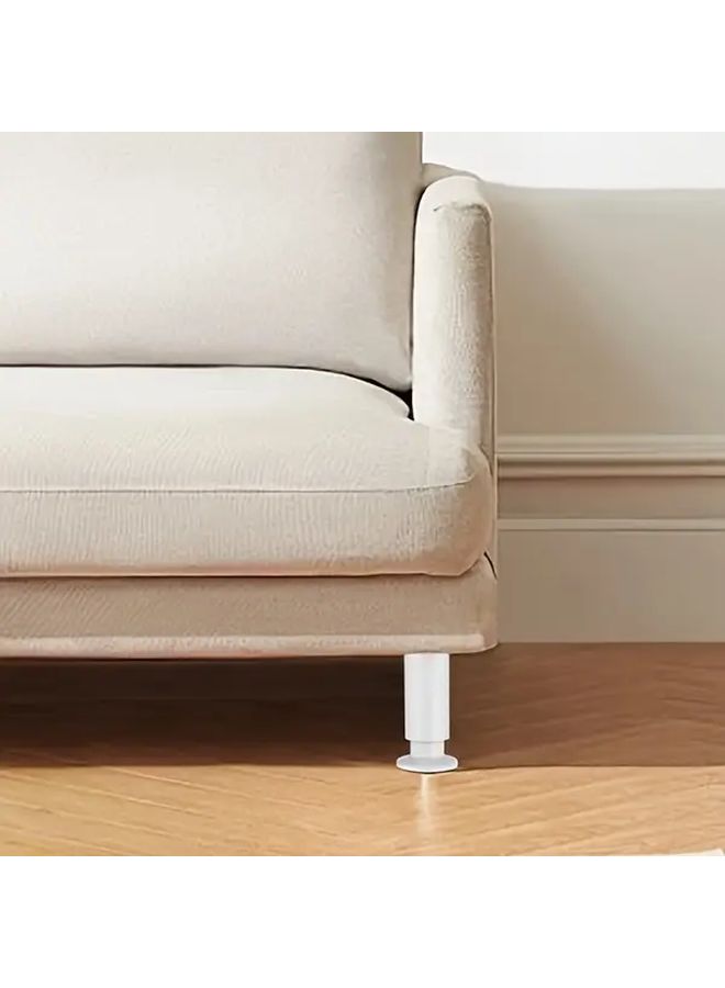 2pcs Heavy Duty Adjustable Height Furniture Legs 7.09 To 11.81 Inch Extendable Table Bed Sofa Legs With Sturdy Metal White Easy Free Like Installation DIY Height Adjustable For Bed Frames Tables Cabinets Screws Not Included - Image 2