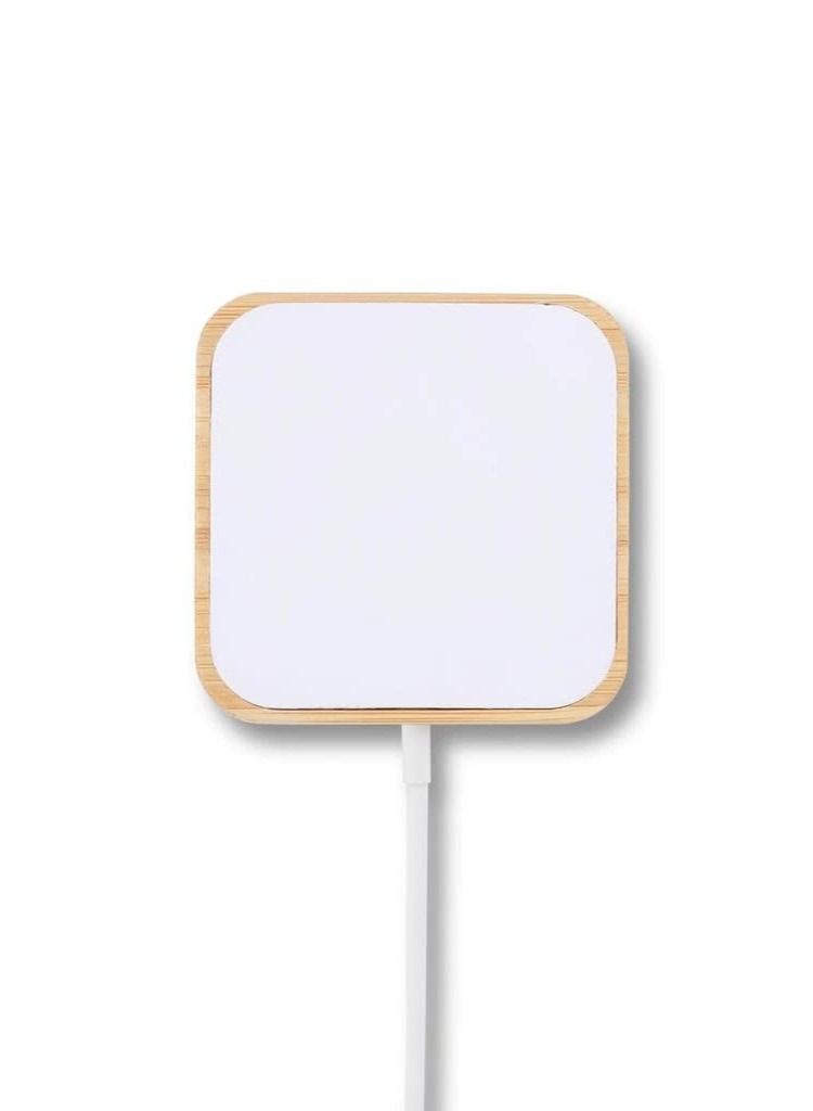 Memorii Bamboo Automatic Alignment Magnet Charger - Fast charging 15W (Eco Friendly) - Image 2