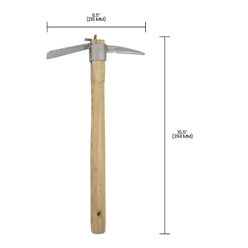 Zenport J606 Planting Hoe, 2.5-Inch Wide Stainless Steel Blade, 3-Inch Pick - Image 5