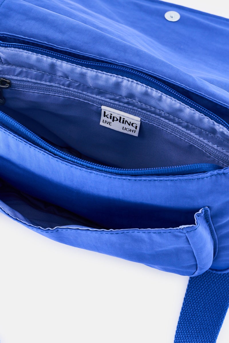 kipling Women Brand Logo Cross Body Bag, Blue - Image 3