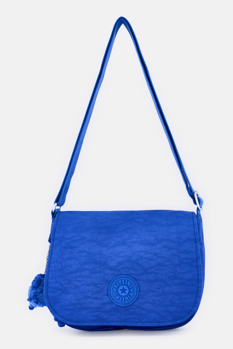 kipling Women Brand Logo Cross Body Bag, Blue - Image 1