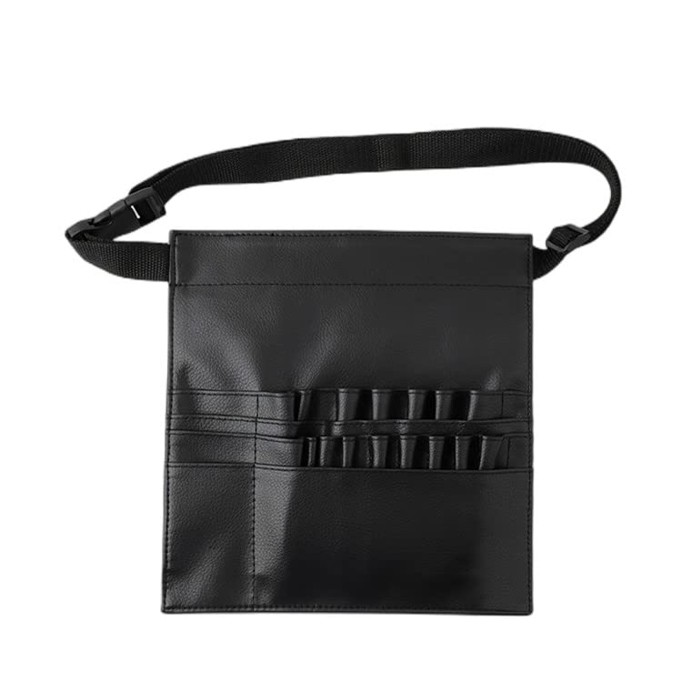 Queen Scepter Professional 22 Pockets PU Leather Cosmetic Makeup Brush Bag Case Holder with Belt Strap, Brushes Not Included