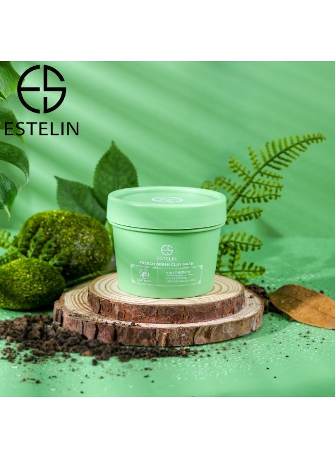 إستيلين قناع الطين المعالج 4 في 1 فرنش جرين ES0026 من استلين، 100 غرام، كل الأنواع - Image 4