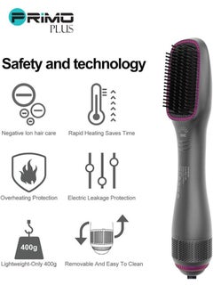 PRIMO PLUS 3 in 1 Hair Drying and Styling Brush 1200W with 3 Heat Settings and 2 Speeds for Complete Hair Care  - Image 4