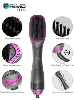 PRIMO PLUS 3 in 1 Hair Drying and Styling Brush 1200W with 3 Heat Settings and 2 Speeds for Complete Hair Care  - Image 5