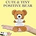 AicooFest Emotional Support Crochet Bear Easter Basket Essentials for Teens Easter Basket Stuffers Egg Fillers Mini Handmade Teddy Bear Gifts Positive Knitted Animals for Friends Women Men Coworkers - Image 4