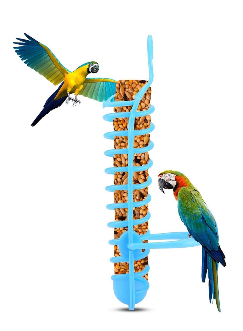 SYOSI Bird Food Holder, Millet for Birds for Birds Parrots, Bird Parrot Fruit Basket, Food Grain Basket Feeding Tool, for Medium Large Parrot, Parrots Foraging Toys for Birdcage, Chew Toys - Image 1