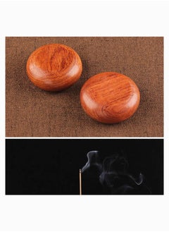 Y&D Incense Burner Bowl Wood Round Stick Holder Bowl, Natural Box, Indoor Aromatherapy Desktop Decoration Agarwood Burning Box  - Image 4