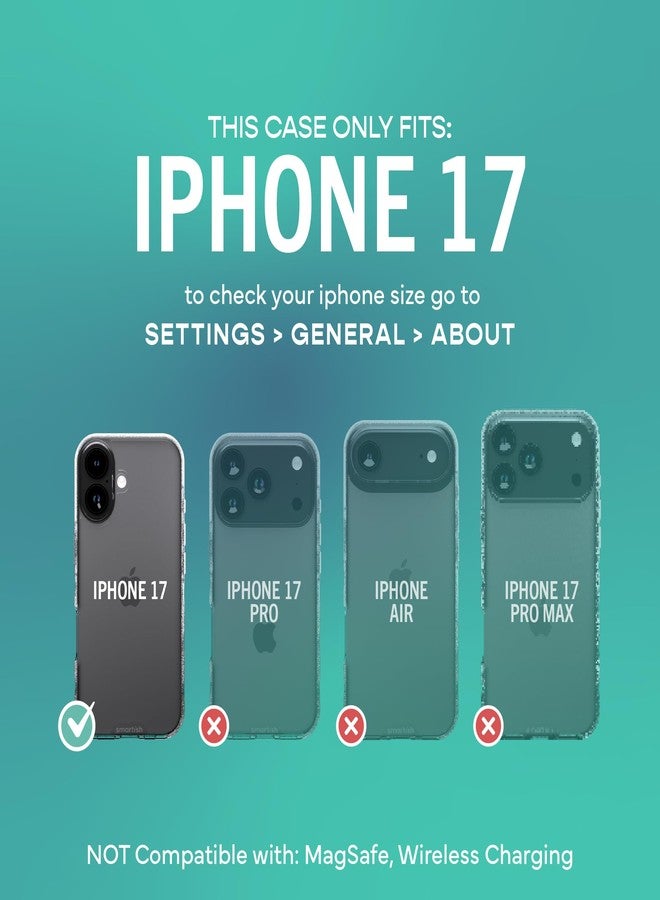 Smartish® iPhone 17 Clear Case - Gripmunk [Lightweight + Protective] Anti-Yellowing Slim Case - Drop Tested Ultra Thin Grip Cover for Apple iPhone 17 - Clearly Clear - Image 5