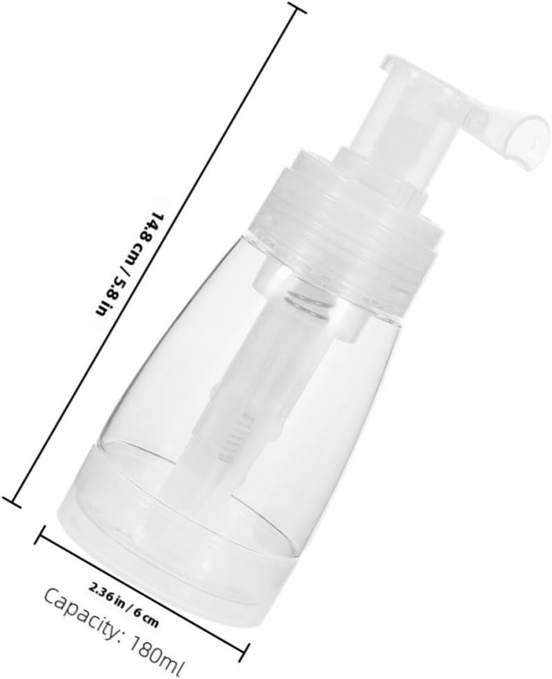 Powder Spray Bottle 180ml Dry Shampoo Container Refillable Plastic Talc Applicator for Travel and Hair Salon Use - Image 1