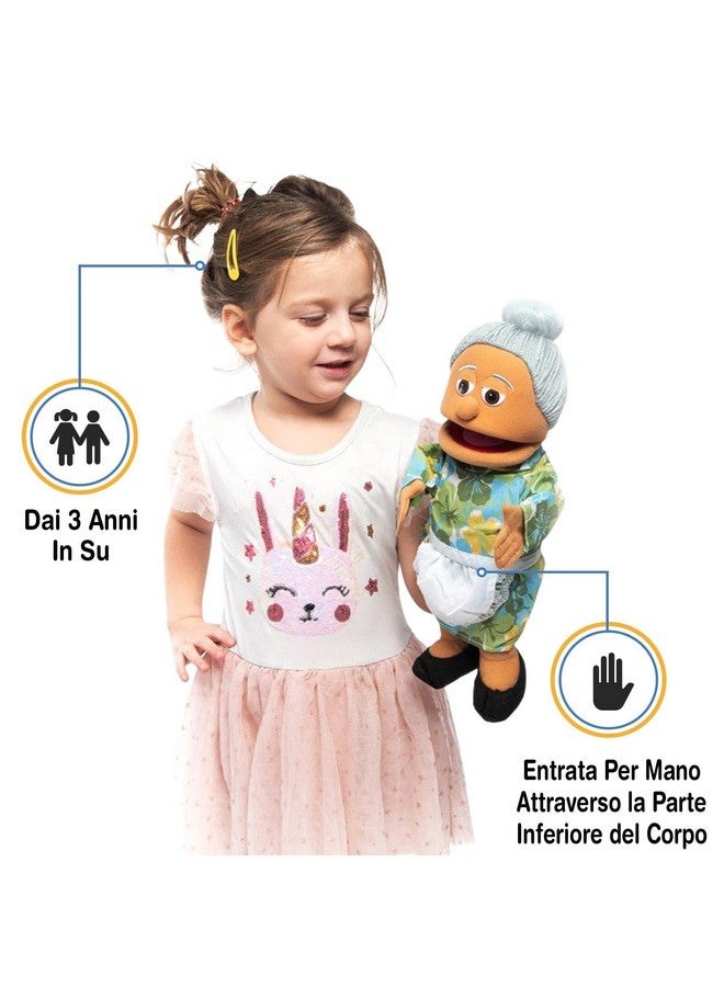 Silly Puppets 14" Granny, Hispanic Grandmother, Hand Puppet - Image 4