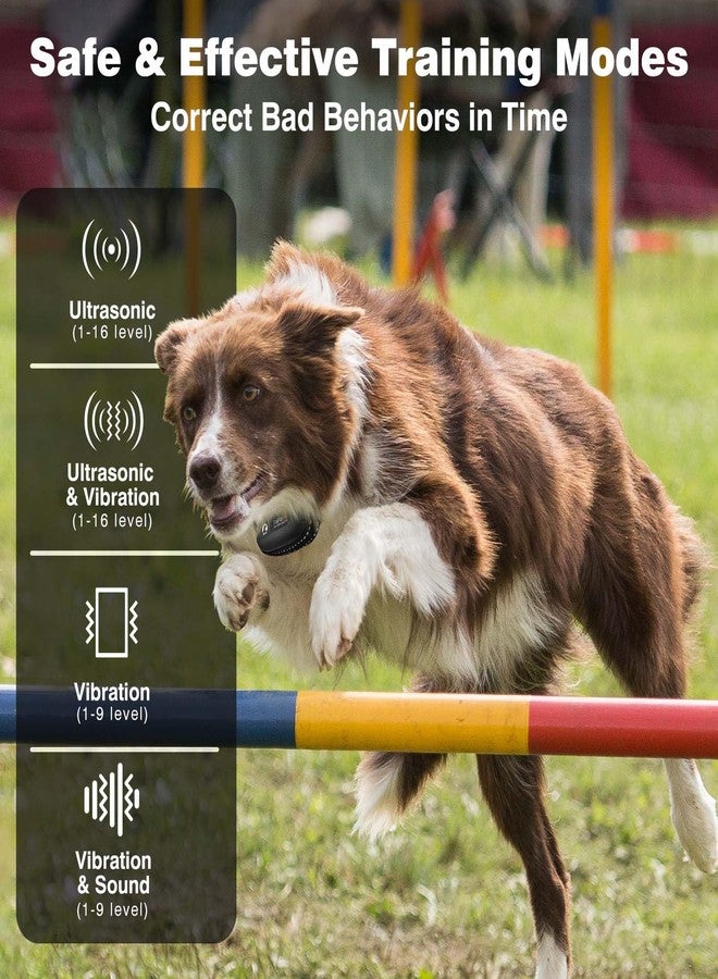 PaiPaitek No Shock Dog Training Collar with Remote 3300ft Range, Humane Vibrating Dog Collar, 3 Modes Ultrasonic, Beep, Vibration for Small Medium Large Dogs - Security Lock & No Prongs - Image 3