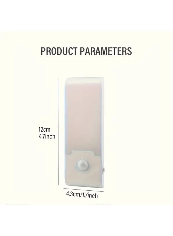 قطعتان من مصباح LED أبيض بحساس حركة للإنارة الليلي، قابلة لإعادة الشحن، مثبتة على الحائط مغناطيسيًا وقابلة لتعديل الإضاءة - Image 3