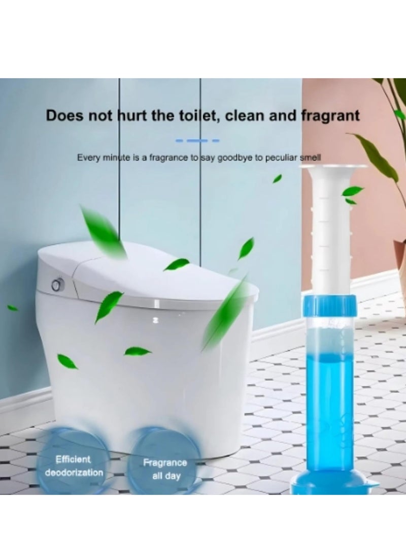 Jakehoe - 4pcs Toilet Cleaning Gel, Flower Fragrance Bathroom Deodorizer Bowl Cleaner Toilet Wand Refills, Toilet Refresh Flower Scent Gel, Toilet Air Freshener, Keep Clean And Long-Lasting Fragrance - Image 1