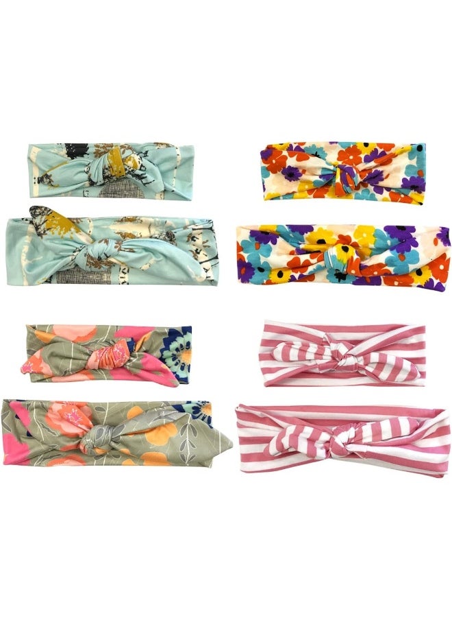 Wrapables - Wrapables® Mommy and Me Boho Headband Headwrap, Floral Fun - Image 1