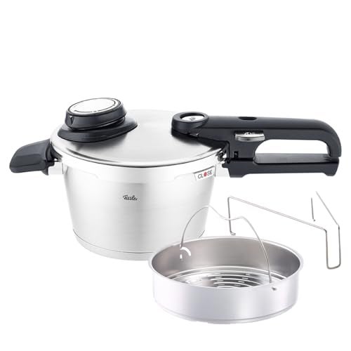 Fissler فيزلر فيتافيت بريميوم قدر الضغط مع إدخال البخار، 2.6 كوارتر - Image 2