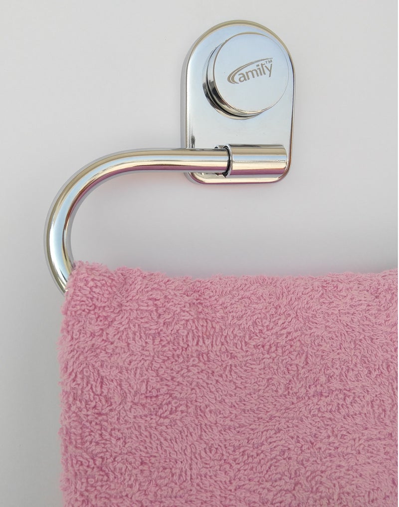 Amity Cute Napkin Holder - Towel Hanger, Wall Mounted for Kitchen, Wash area, Bathroom, Stainless Steel with Chrome Finish - Image 4