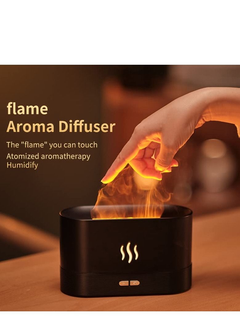 Captaintech Colorful Flame Air Aroma Diffuser Humidifier, Upgraded 7 Flame Colors Noiseless Essential Oil Diffuser for Home,Office,Yoga with Auto-Off Protection 180ml - Image 3