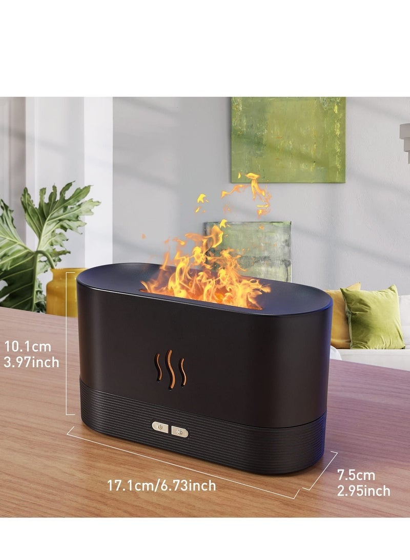 Captaintech Colorful Flame Air Aroma Diffuser Humidifier, Upgraded 7 Flame Colors Noiseless Essential Oil Diffuser for Home,Office,Yoga with Auto-Off Protection 180ml - Image 5