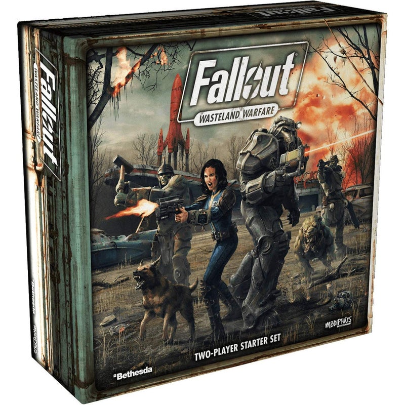 Modiphius Entertainment Fallout Wasteland Warfare Two Player Starter Strategy Boxed Board Game Ages 12 Up Officially Licensed Fallout Miniatures Game Red - Image 2