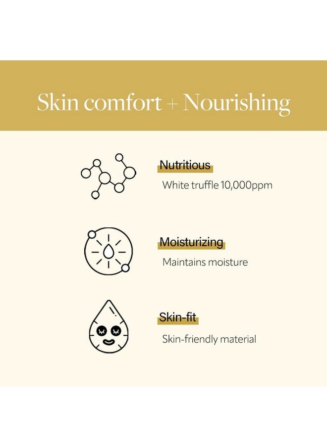 d'alba Piedmont Italian White Truffle Nourishing Mask, Vegan Skincare, Nourishing Sheet Mask For Dry And Tired Skin, Deep Hydration Mask, Korean Skin Care  - Image 3
